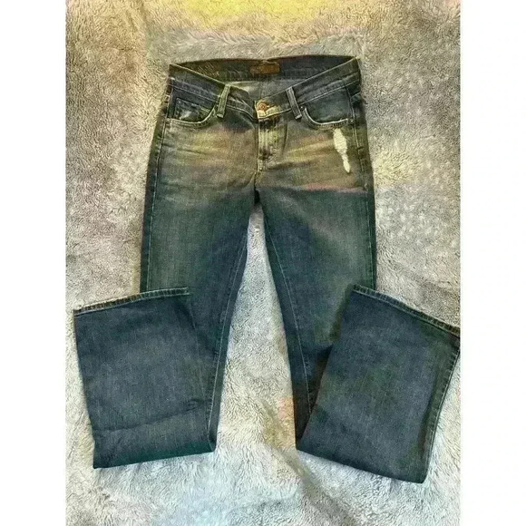 JAMES JEANS DISTRESSED- SIZE 26/32 - Picture 3 of 4